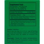 Supplement facts panel for 3 Ballerina cinnamon herbal tea showing ingredients serving size directions and storage information