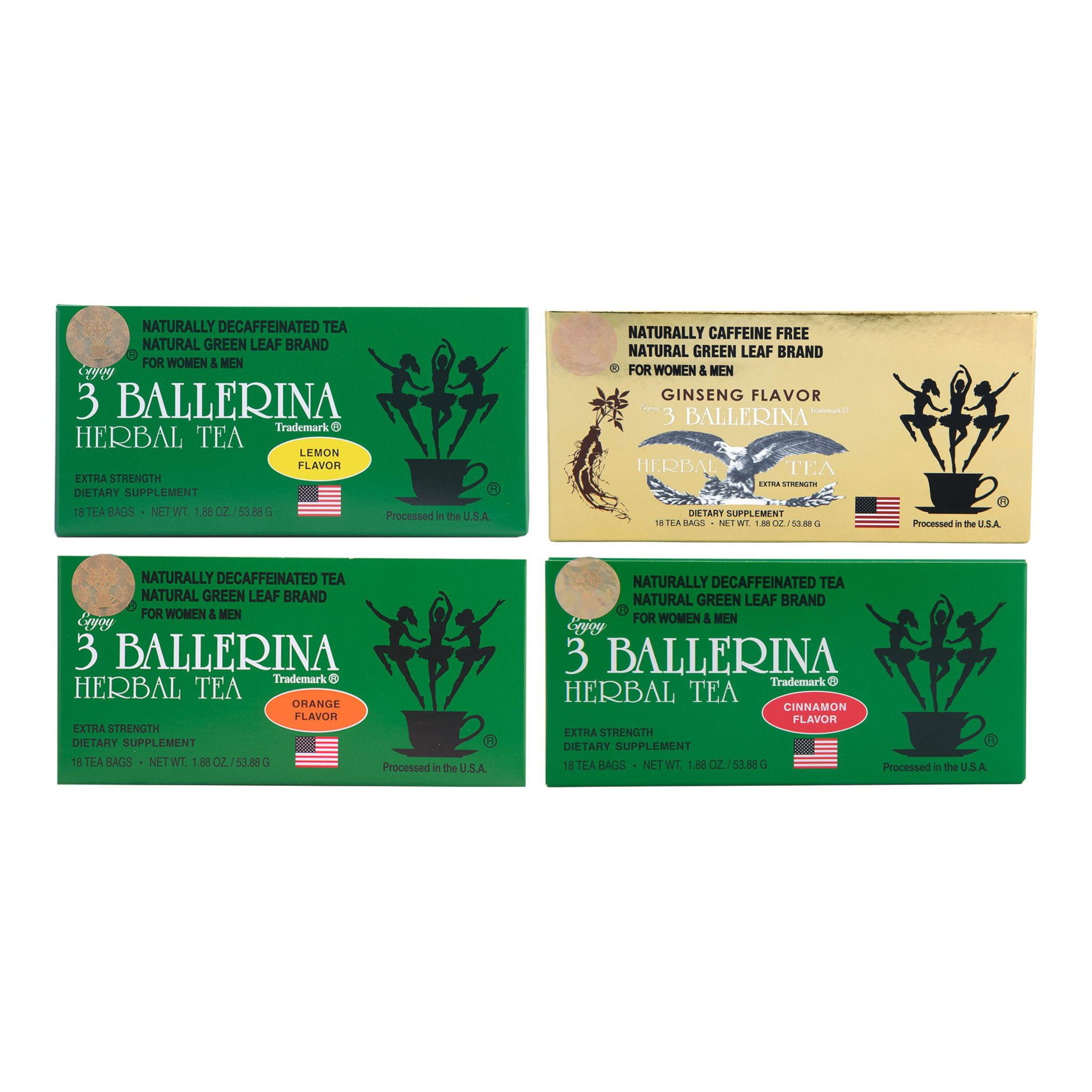 Lemon, Orange, Cinnamon & Ginseng Sampler