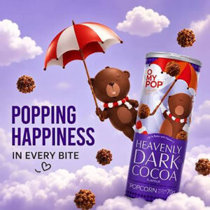OMYPOP POPCORN - DARK COCOA