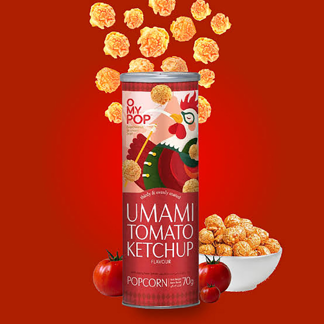 OMYPOP POPCORN - TOMATO KETCHUP