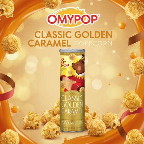 OMYPOP POPCORN - GOLDEN CARAMEL