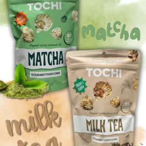 TOCHI POPCORN - MILK TEA & MATCHA FLAVOR, 2PK