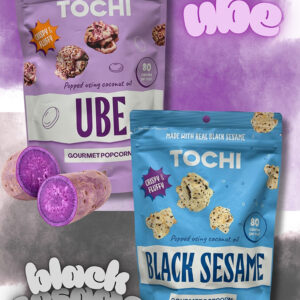 TOCHI POPCORN - UBE & BLACK SESAME FLAVOR, 2PK